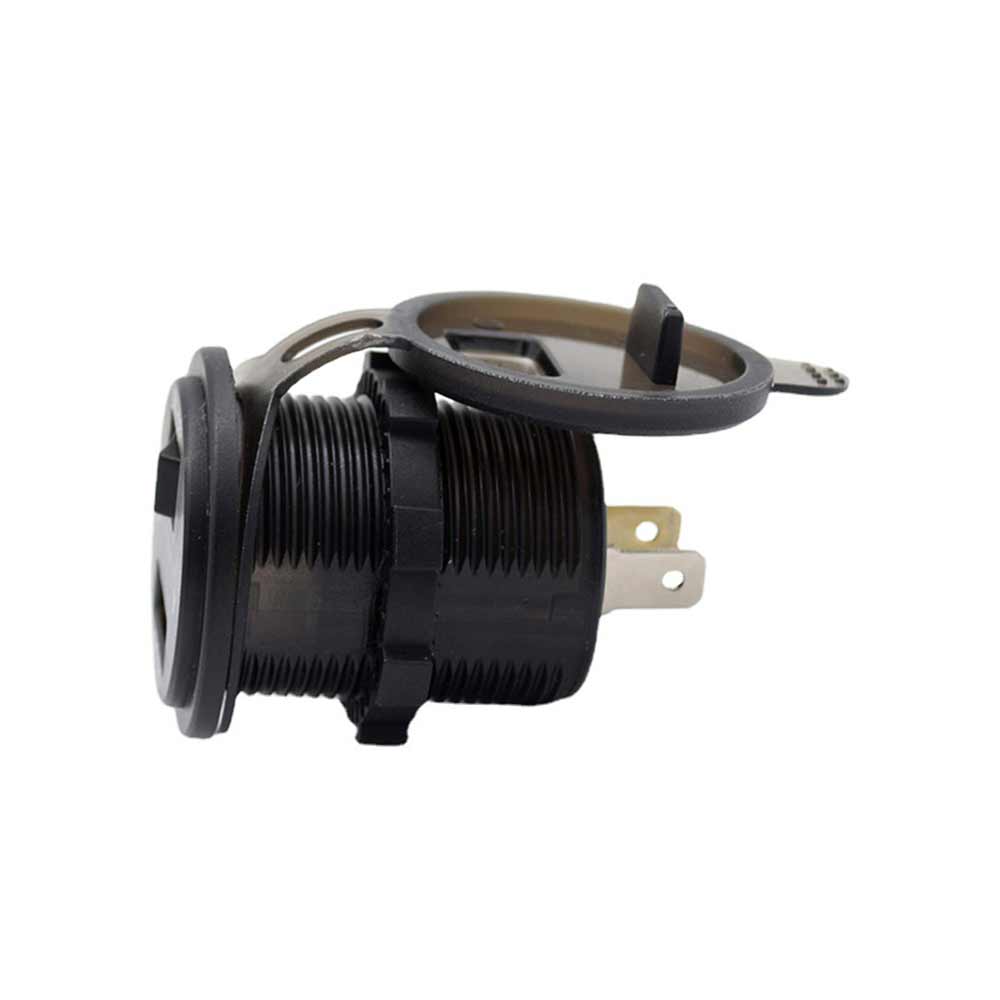 Modified In-car Switch QC3.0 Charger with Voltage Meter Socket Automotive and Marine QC3.0 Fast Charging with Voltage Display