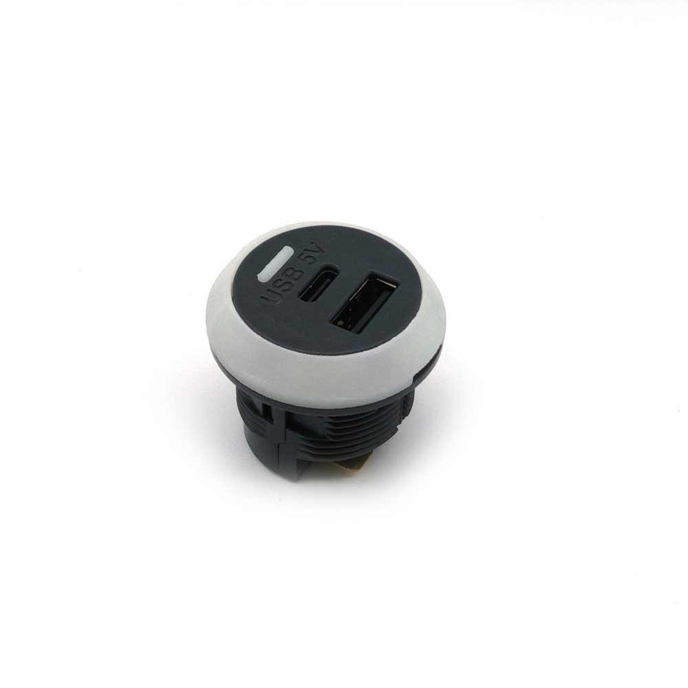 Short PD+QC3.0 Fast Charging USB Charger Manufacturer Automotive Marine Furniture Sofa Modified USB Charging Socket