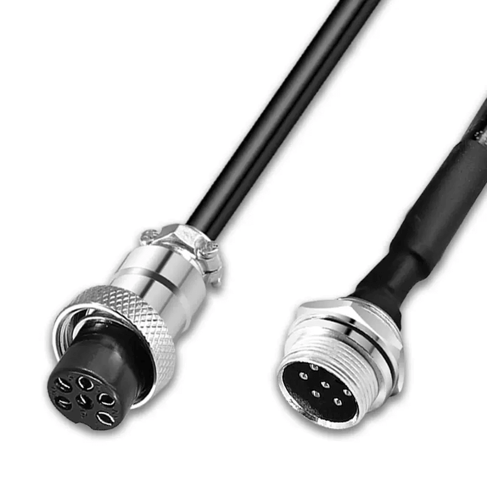 2 Pin Aviation Connector 12mm GX12 Female Plug Cable Single Ended Socket Cable 2Meter