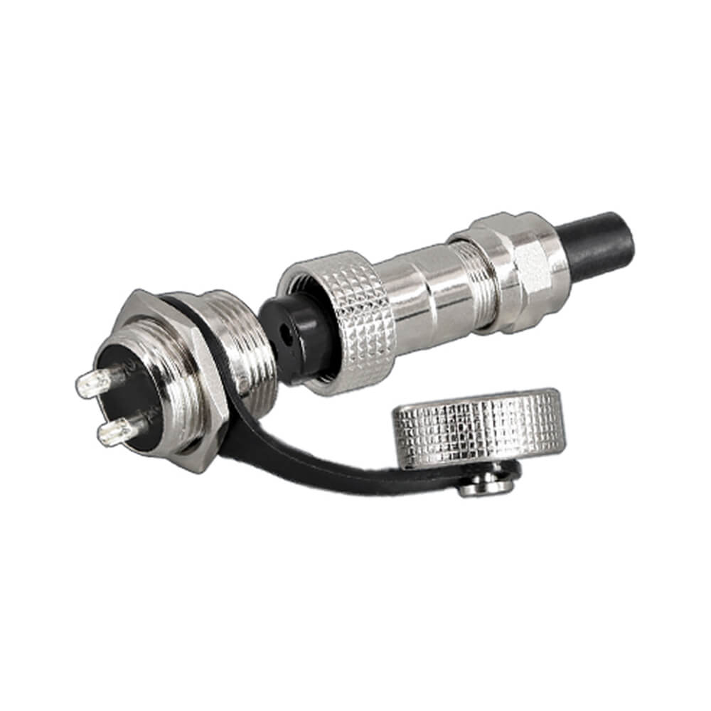 GX16 Aviation Connector 16mm Thread GX16-3 Pin IP67 Waterproof Straight Female and Male Socket