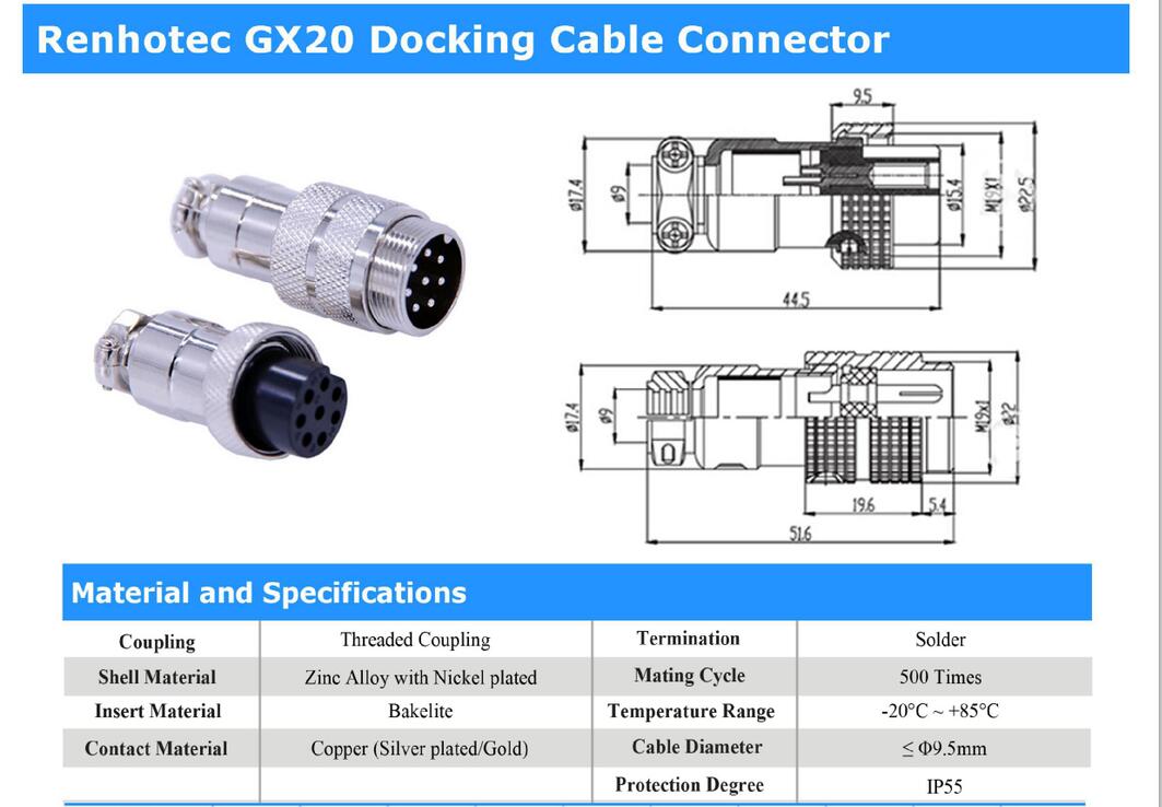 10pcs 6 Pin Automotive Electrical Connector Straight Male Socket and Female Plug Connector