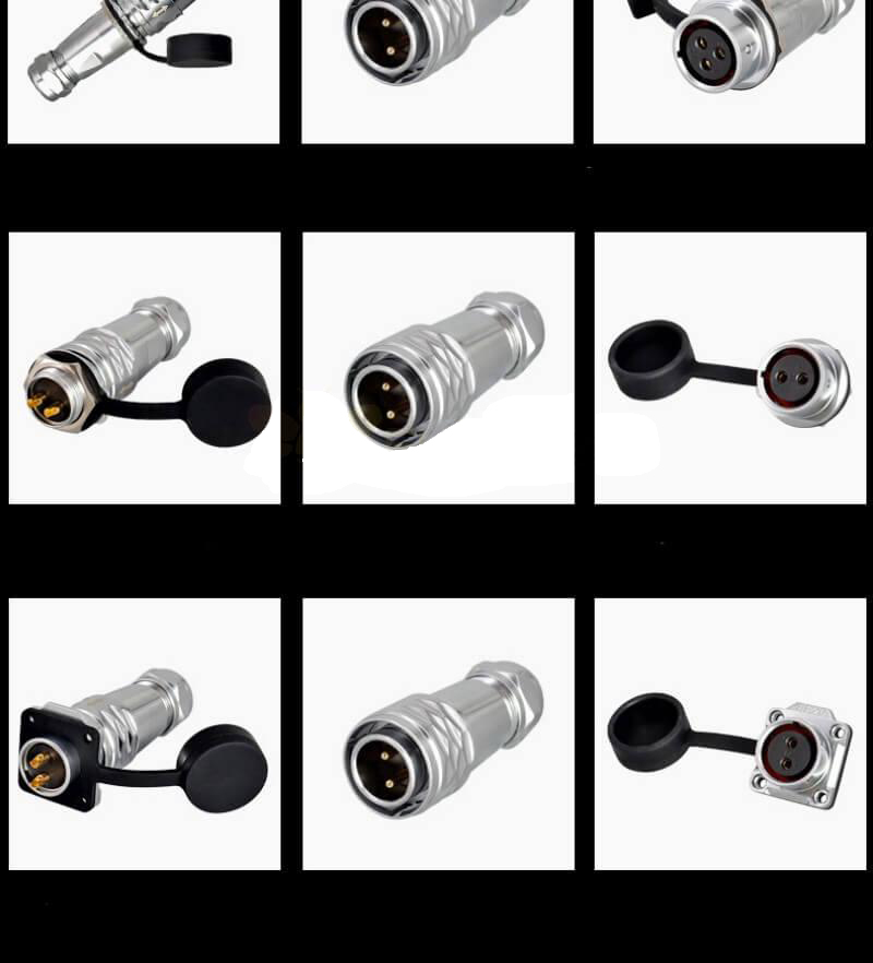 Docking SF20-9 Pin Male Plug Female Socket Back-Mount Waterproof Circular Metal Aviation Industrial Push-Pull Quick