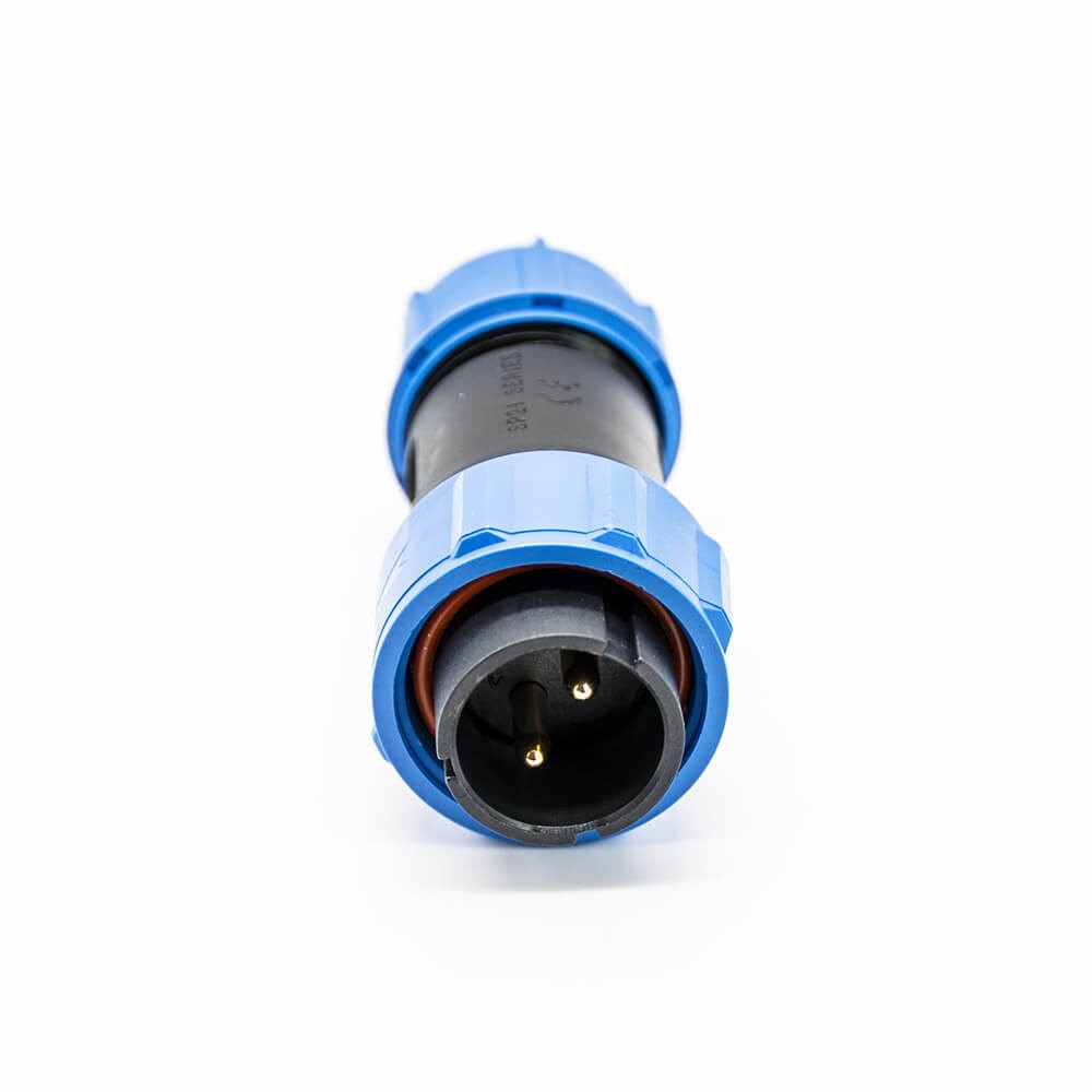 2 Pin Waterproof Cable Connector SP21 Straight Male Plug and Female Socket Bulkhead Waterproof Dustproof Connector