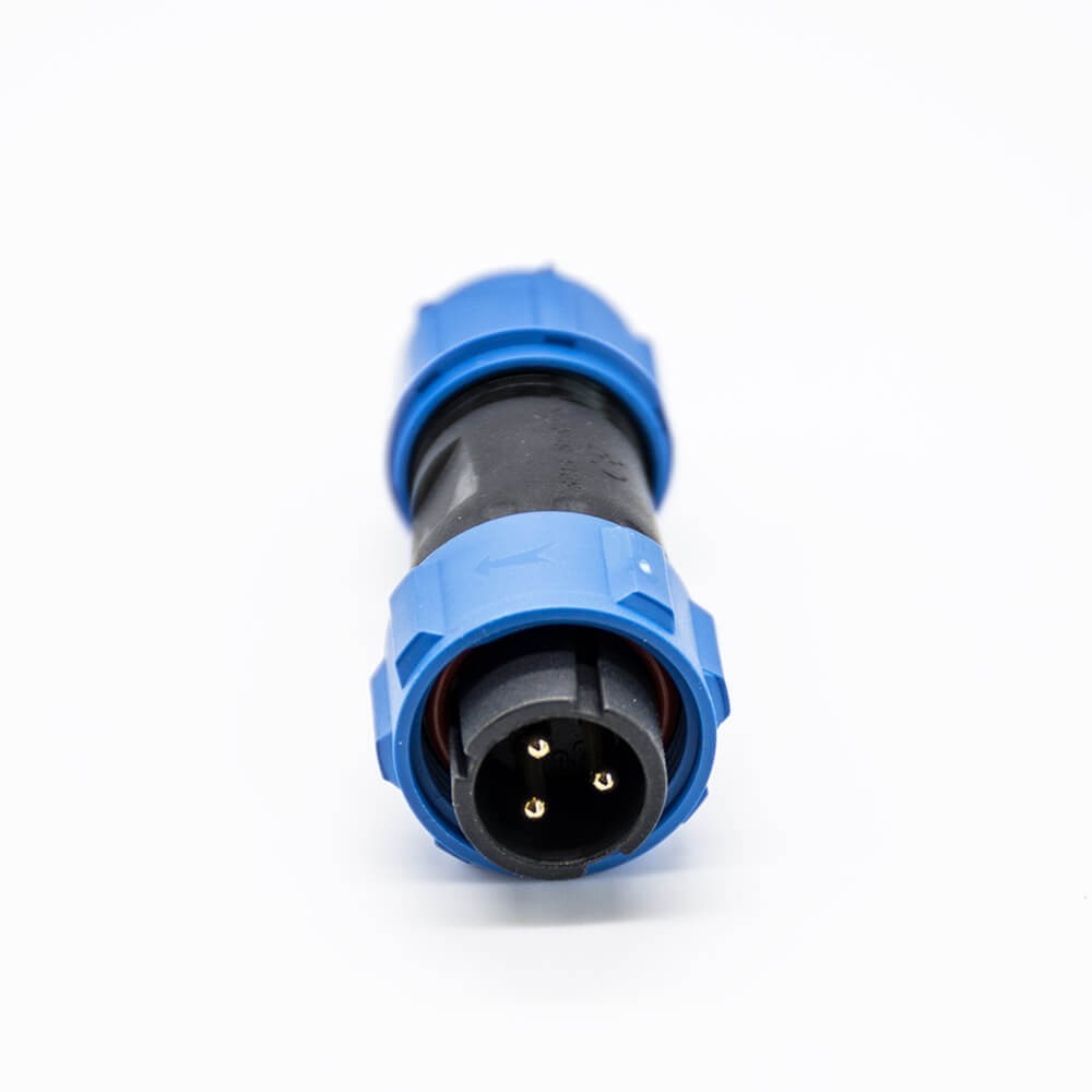 3 Pin Connector Waterproof SP13 Straight Male Plug Female Socket Bulkhead for Cable Panel Mount waterproof dustproof