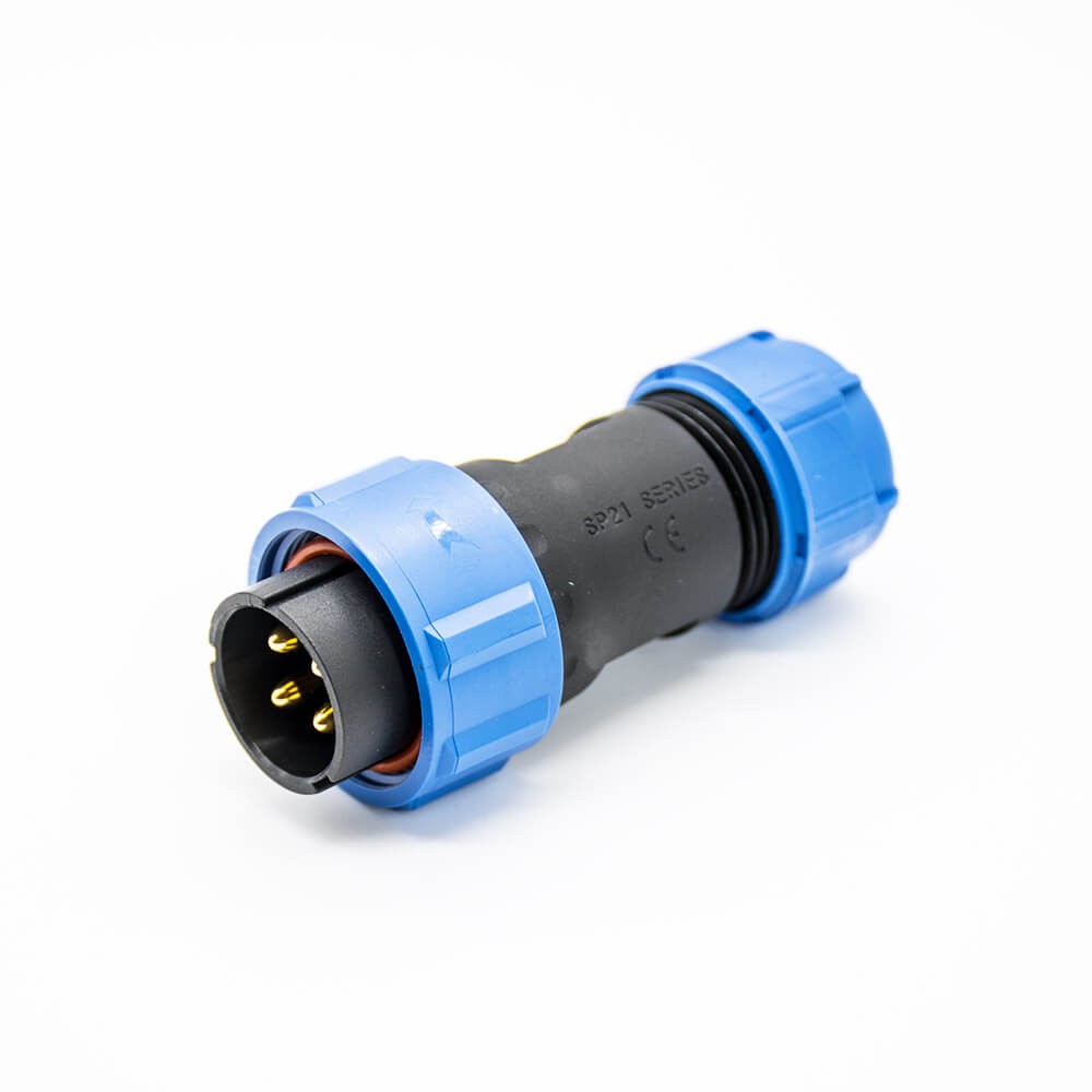 4 Pin Waterproof Connector SP21 Male Plug Female Plug waterproof dustproof for Cable