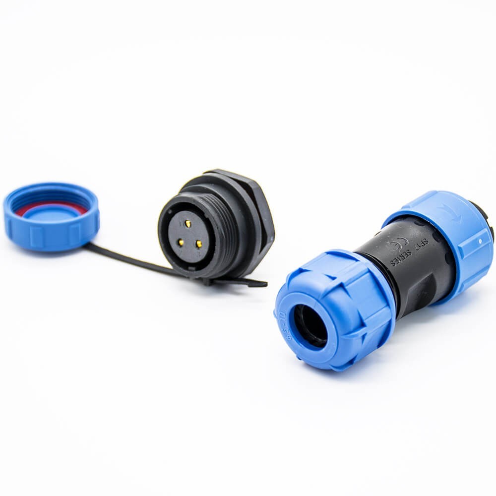 Cable Connector Waterproof SP17 3 Pin Male Plug Female Socket Bulkhead for Cable waterproof dustproof