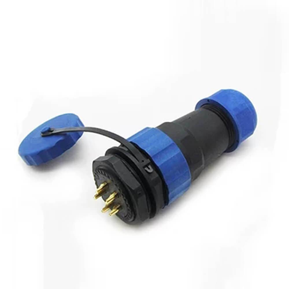 IP68 Connectors SP29 5Pin Plug Straight &Socket Rear-nut Mount