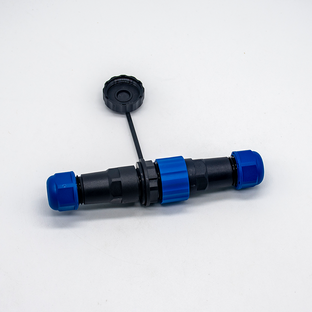 IP68 Connectors Waterproof SP17 Series 4 pin Female Plug & Male Socket In-line Waterproof butt Connectors