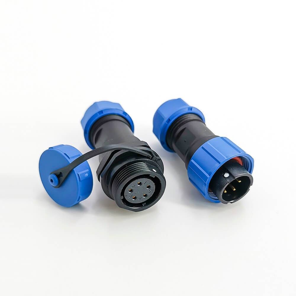 Waterproof butt Connector SP17 Series 5 pin Male Plug & Female Socket In-line Waterproof butt Connectors