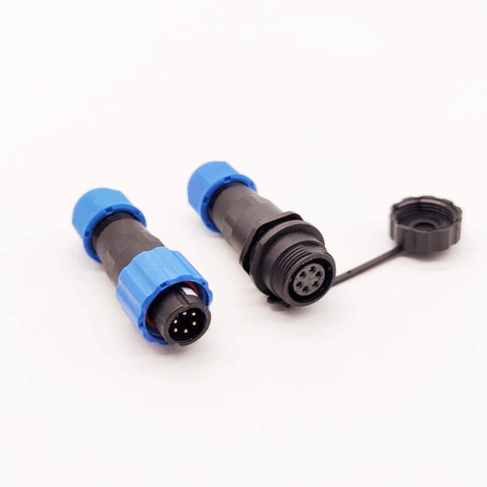 Waterproof Docking Connector Aviation Plug SP13 6 Pin Male Plug and Female Socket IP68 Cable Connector