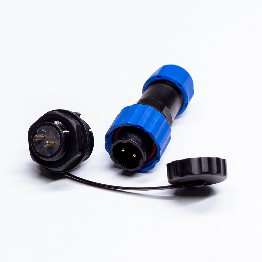 Waterproof electrical Connectors SP17 Series 2 pin Male Plug & Female Circular Socket Aviation Connector