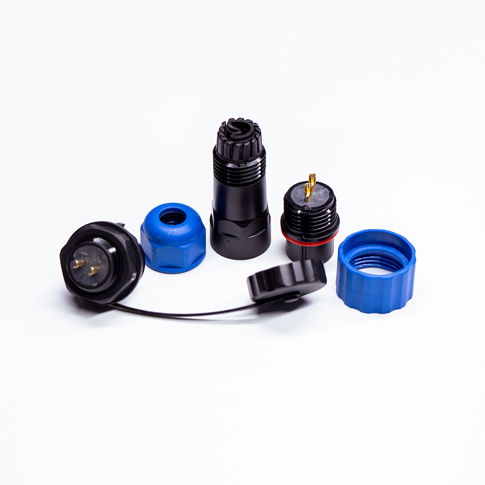 Waterproof electrical Connectors SP17 Series 2 pin Male Plug & Female Circular Socket Aviation Connector