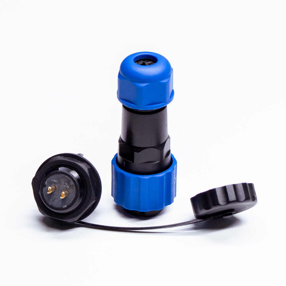 Waterproof electrical Connectors SP17 Series 2 pin Male Plug & Female Circular Socket Aviation Connector