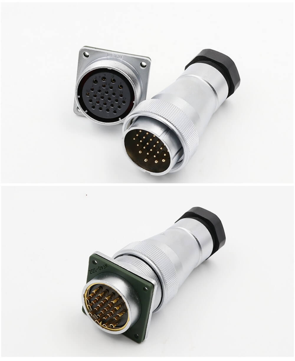 Male Plug and Female Socket WF40/15pin Connector Straight TA/Z Aviation Waterproof Connector