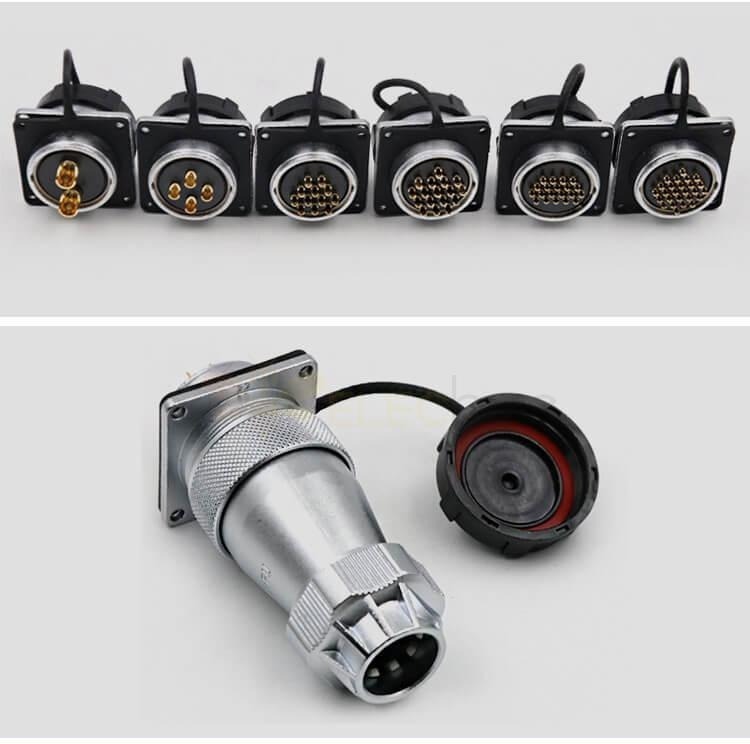 17pin TE+Z Straight Connector WF28 Male Plug and Female Jack Connector Aviation plug Socket