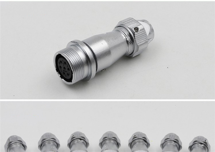 3pin Waterproof Aviation Male Plug and Female Socket WF16 TE+ZE Docking Straight Connector