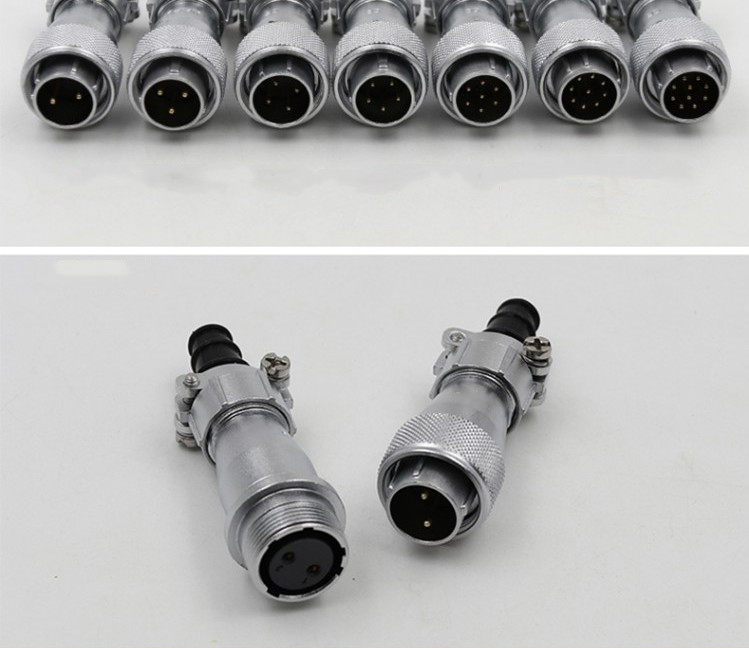 3pin Waterproof Aviation Male Plug and Female Socket WF16 TI+ZI Docking Straight Connector