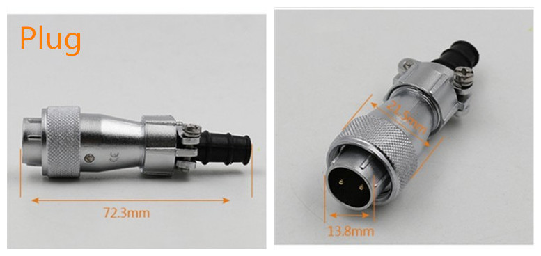 4pin TI+ZG with Cap Connector WF16 Male Plug and Female Jack Connector Aviation plug Socket