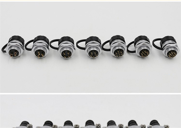 Male Plug and Female Jack Connector 7pin TI+ZM WF16 series Circular Waterproof Connector