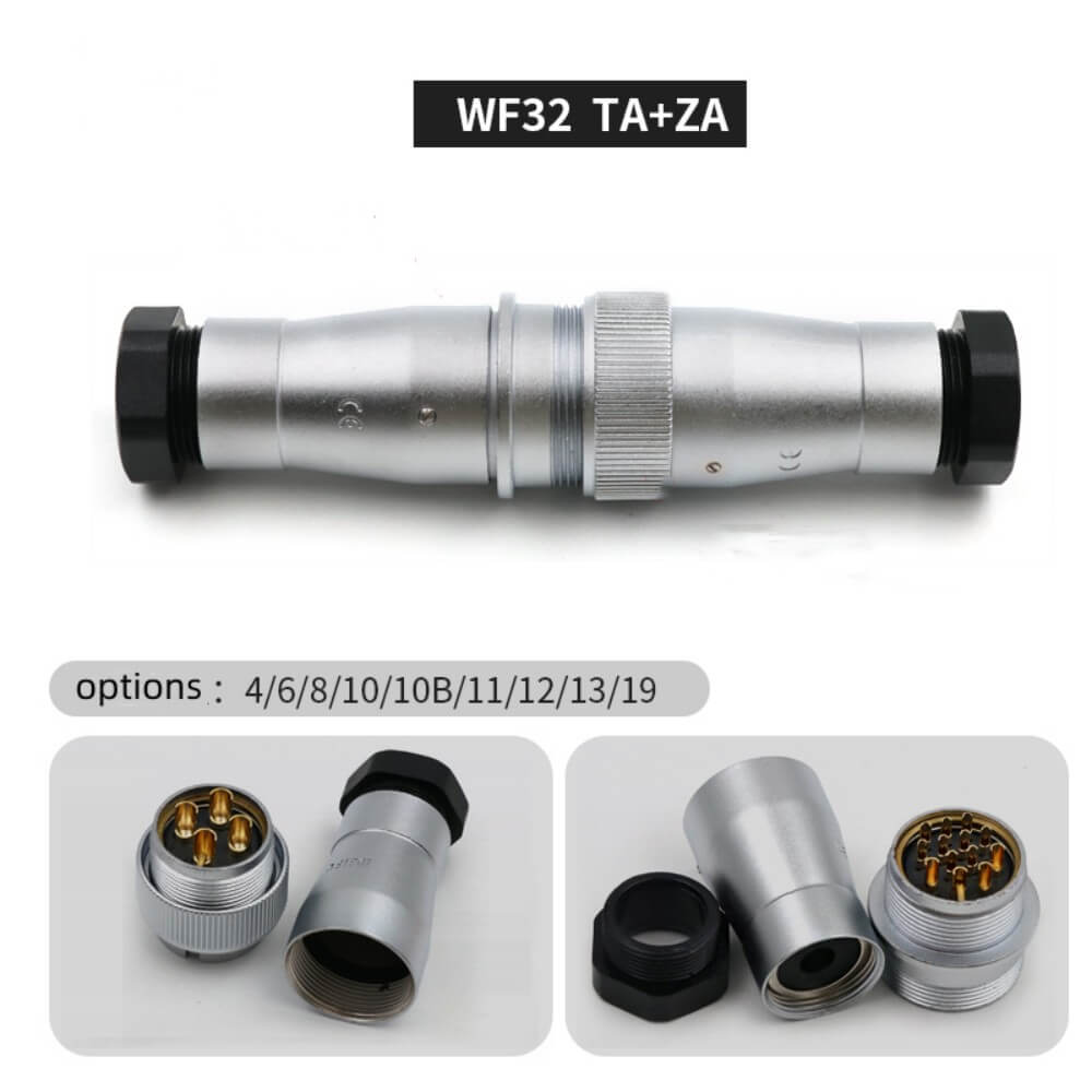 12pin Aviation Waterproof docking Male Plug and Female Socket TA/ZA WF32 series Connector