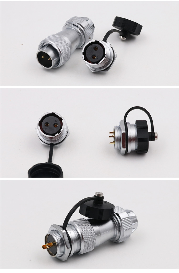 2pin TE+ZM Power Cable Wire Connector WF20 Male Plug and Female Jack Connector Aviation plug Socket