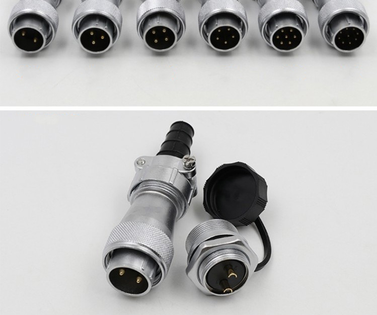 3pin TI+ZM Aviation Waterproof Connector WF20 Male Plug and Female Jack Connector Aviation plug Socket