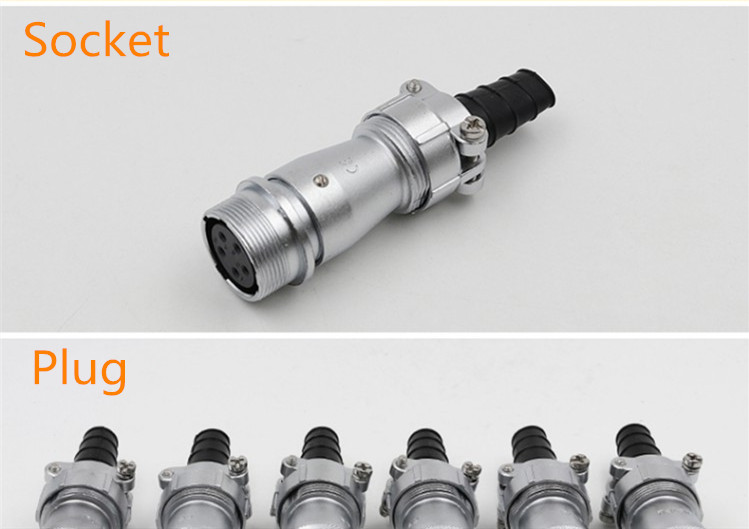 3pin Waterproof Aviation Male Plug and Female Socket WF20 TI+ZI Docking Straight Connector