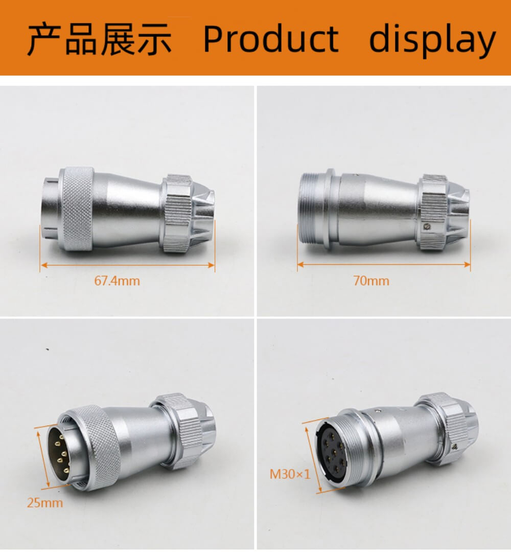 16pin Aviation Waterproof Male Plug and Female Socket WF28 series TE+ZE Docking Straight Connector