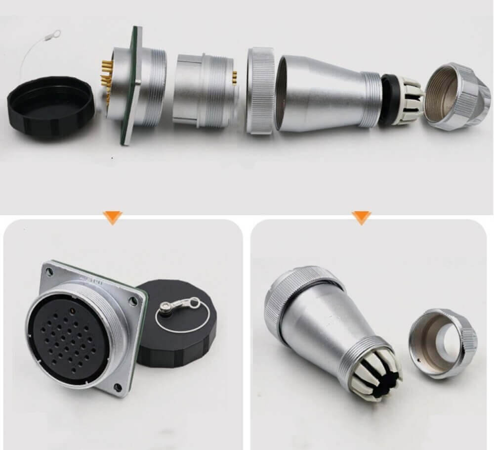 27pin TE+Z Straight Connector WF48 series Male Plug and Female Jack Connector Aviation plug Socket