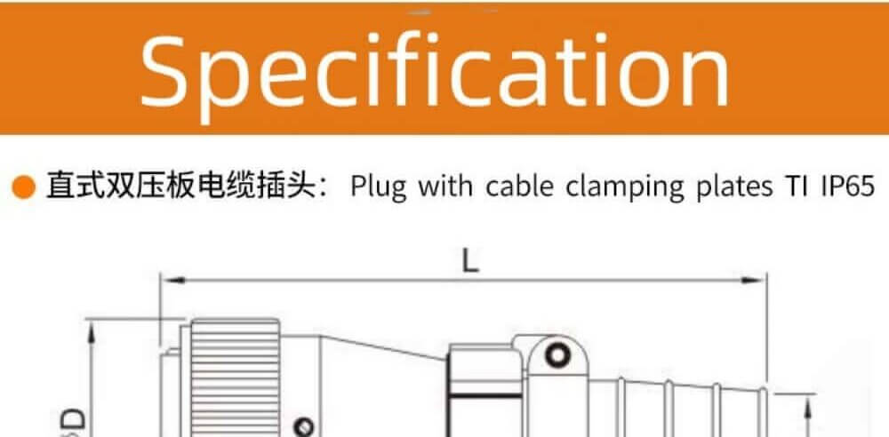 53pin Flange Socket and Straight Plug WF55 series TI+Z Male plug and Female Receptacle