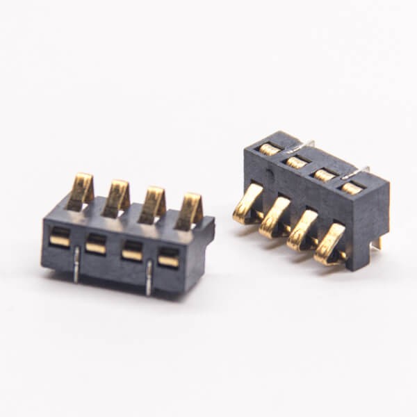 Battery Connection Female 4 Pin Golder PCB Mount SMD Plug PH2.5