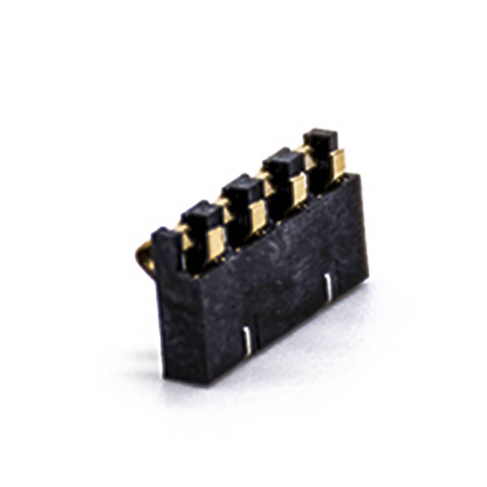 Battery Connector Head 4 Pin Gold Plating 2.5PH 3.0mm High PCB Mount Battery Contact Shrapnel