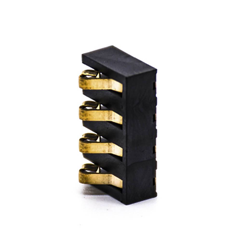 Battery Connector Plate 4 Pin 4.25MM Pitch 4.75H PCB Mount Gold Plating