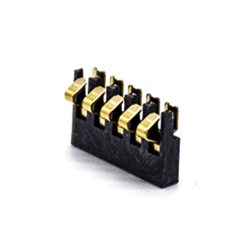 Battery Holder Lithium Ion Connector 2.0MM Pitch Gold Plating 5 Pin Battery Contacts