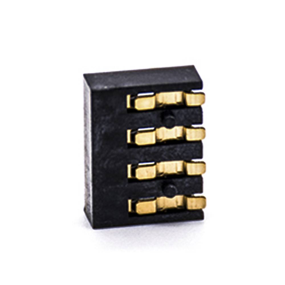 Battery Holder Lithium Ion Connector PCB Mount Gold Plating 3.0H 4 Pin 2.5MM Pitch