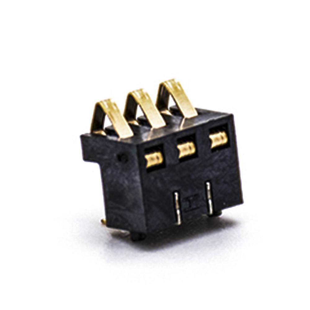 Battery Receptacle Gold Plating 5.5H 3 Pin 2.5MM Pitch Horizontal Battery Connector