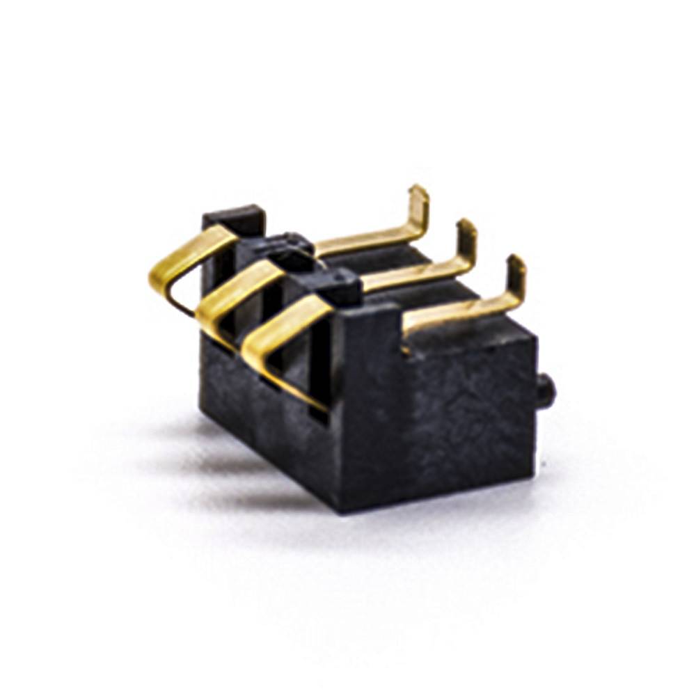 Battery Receptacle Gold Plating 5.5H 3 Pin 2.5MM Pitch Horizontal Battery Connector