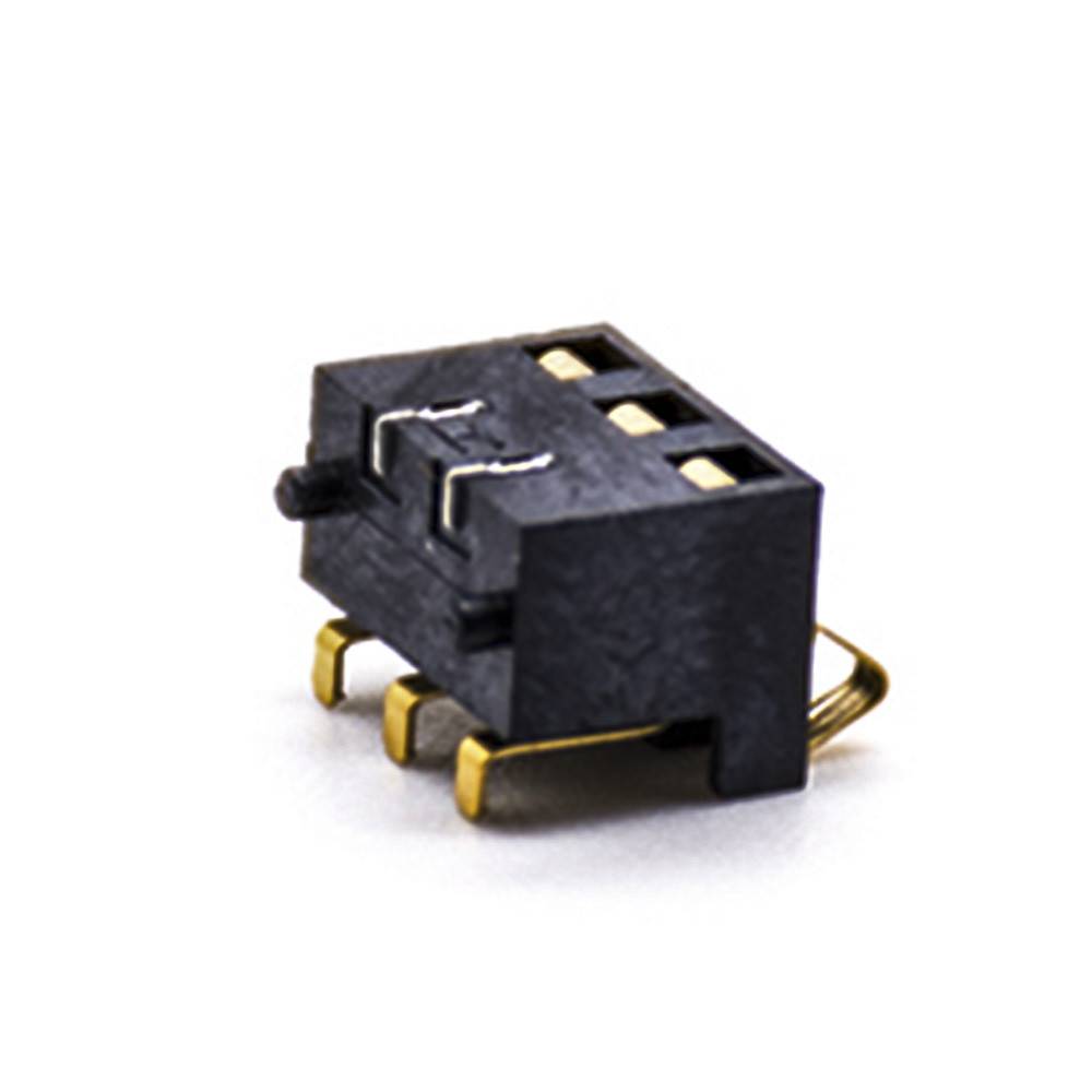 Battery Receptacle Gold Plating 5.5H 3 Pin 2.5MM Pitch Horizontal Battery Connector