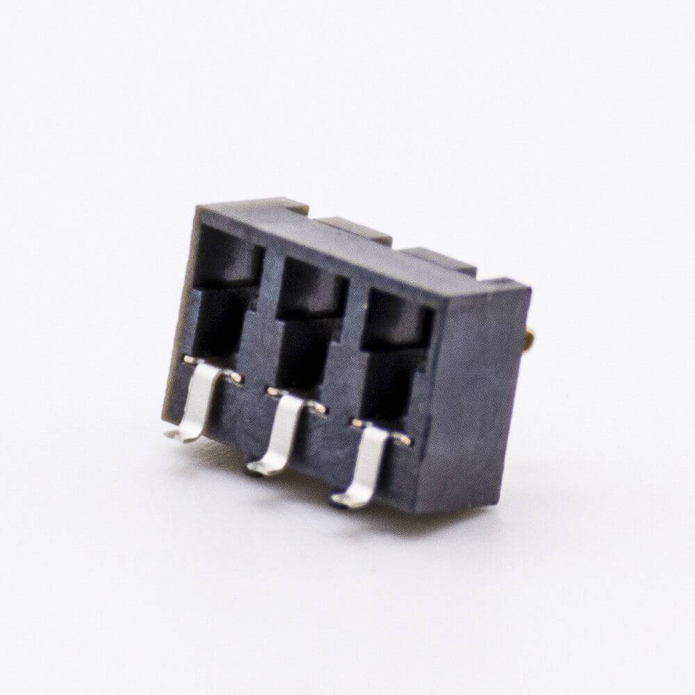 Connector 3 Pin Battery Connector Gold Plating 3.0PH PCB Mount Battery Contact Shrapnel