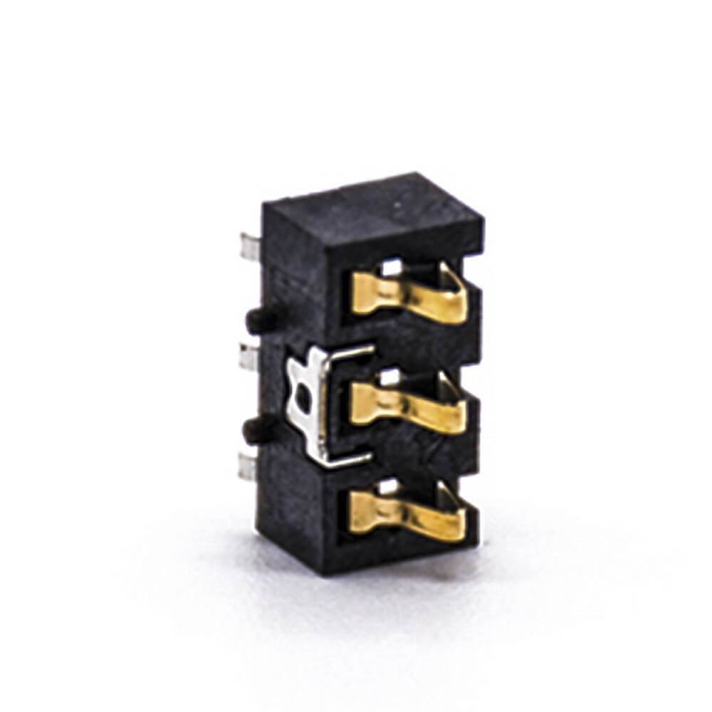 Lithium Batteries Battery Connector 3 Pin PCB Mount Gold Plating 3.0MM Pitch