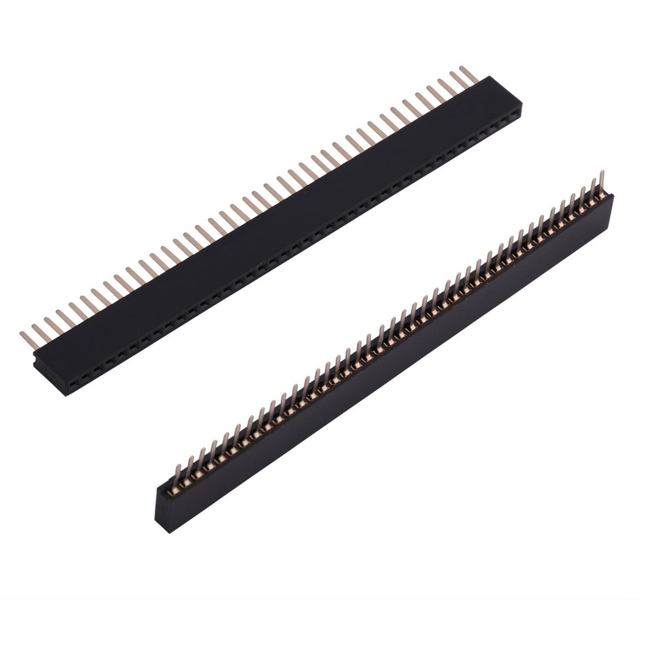 1.27mm 1×40 Pin Straight Female Header Berg Strip