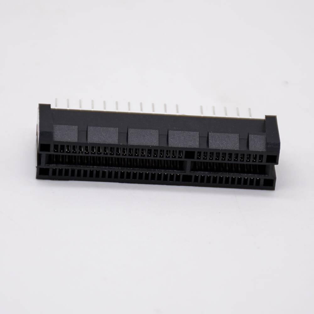 PCIE 4X Connector PCI-E64P Splint Slot Black Graphics Card Connector