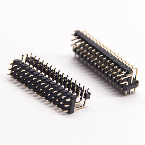 90 Degree Pin Header 3 Row Dual Plastic 2.0mm Through Hole PCB Mount