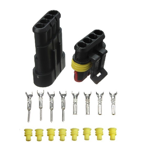 Auto Car Wire Connector Kit Waterproof 4 way