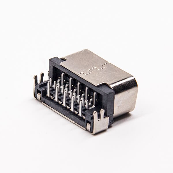 15 Pin D SUB Female Right Angled Through Hole for PCB Mount Black