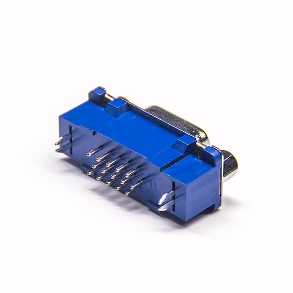 2pcs D-SUB VGA 15 Pin Female 180 Degree Though Hole Connector