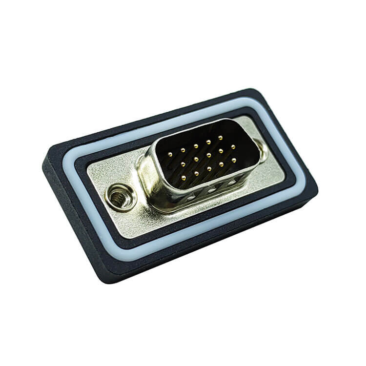 D SUB 15 Connector Straight Male COM serial port Solder 15Pin Waterproo Bur