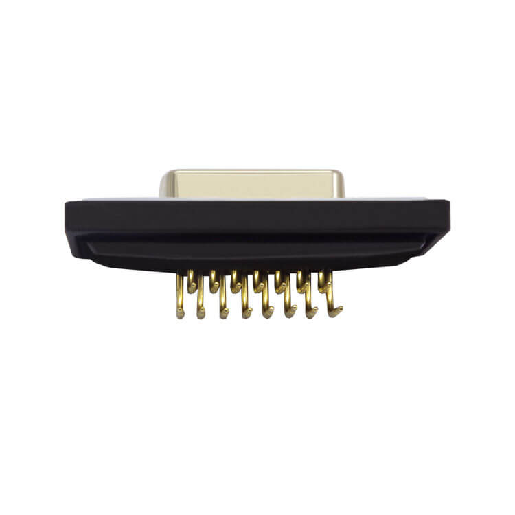 D SUB 15Pin Connector Right Angled Female Through Hole Serial Port 15Pin Waterproof Bur Solid pin