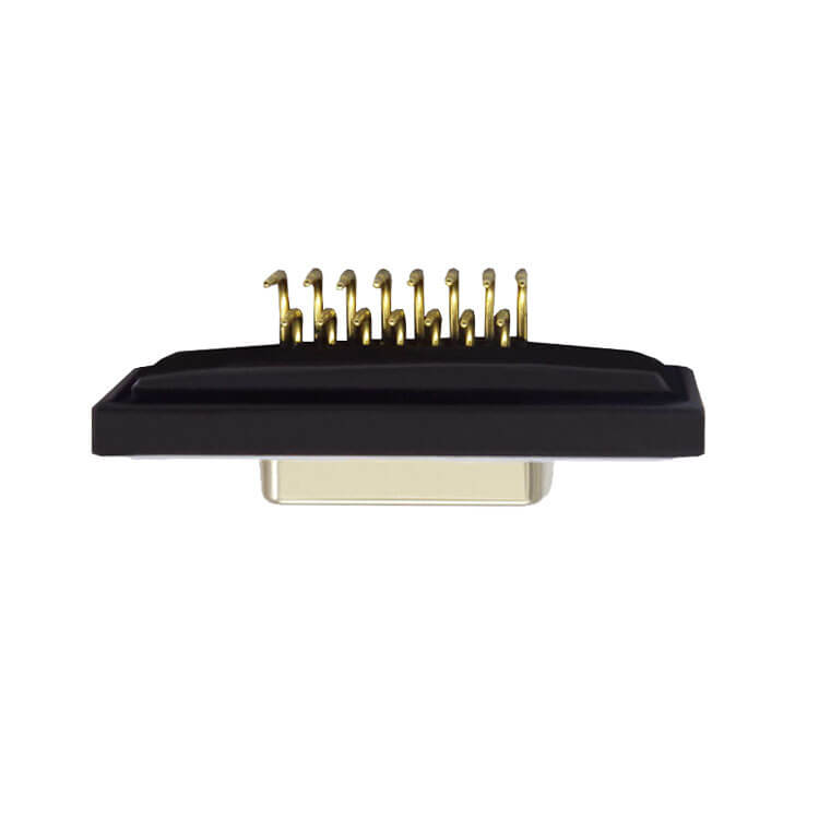 D SUB 15Pin Connector Right Angled Female Through Hole Serial Port 15Pin Waterproof Bur Solid pin