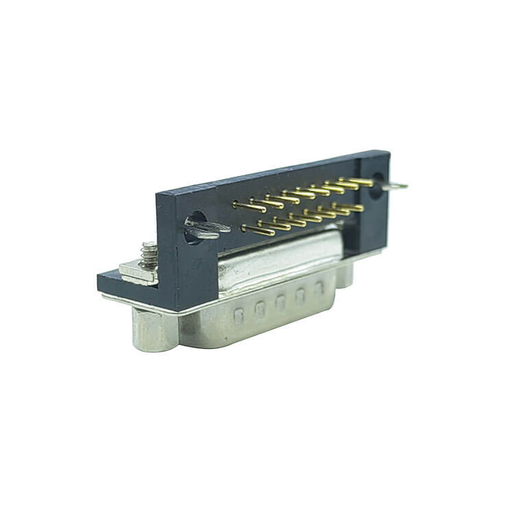 D SUB 15Pin Connector Right Angled Male Through Hole 15pin RS232 Serial Port 2 Rows Bur